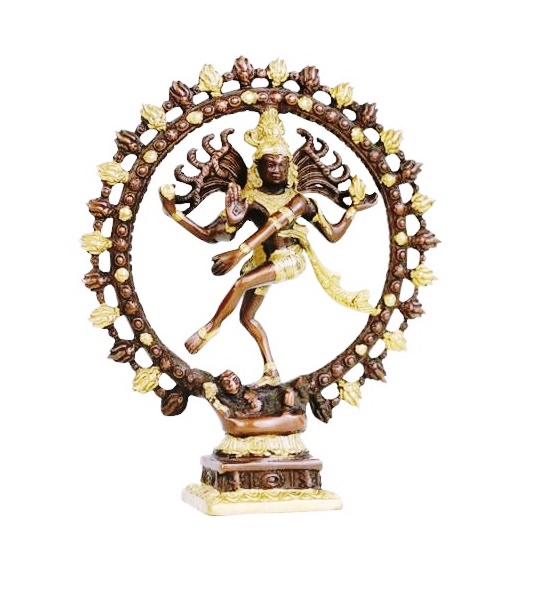 Figura Shiva Nataraya 27 cm. dos colores -W9059