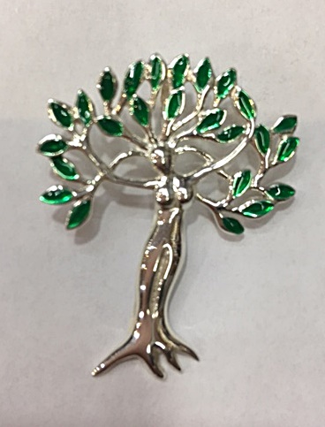 Colgante árbol diosa. plata 4868