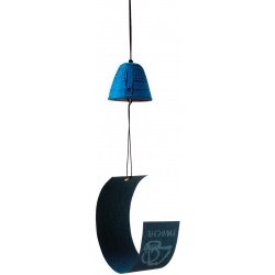 Campana Feng Shui Hierro 4.5cm azul -27022