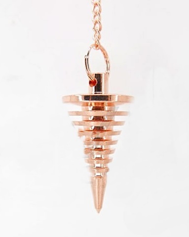 Pendulo metalico Isis cónico cobre-4921/PE-142-K