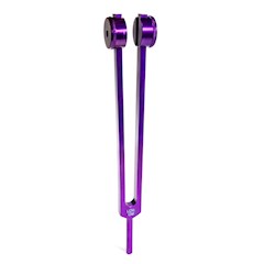 Diapasón OM bajo (68.05 Hz) púrpura, con pesas