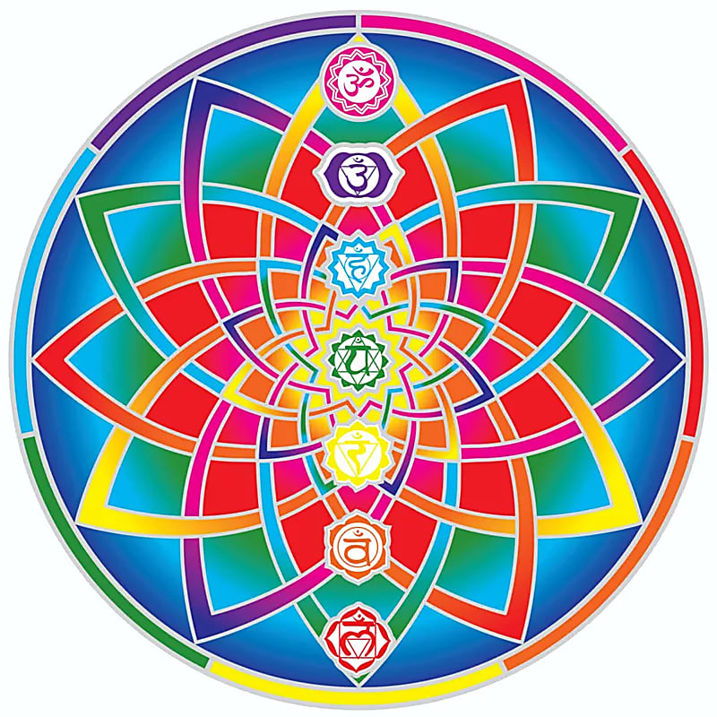 Adhesivo chakra mandala 9671