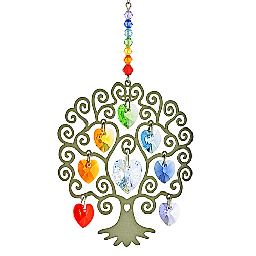 Colgante Cristal Chakras Árbol de la Vida-CR53