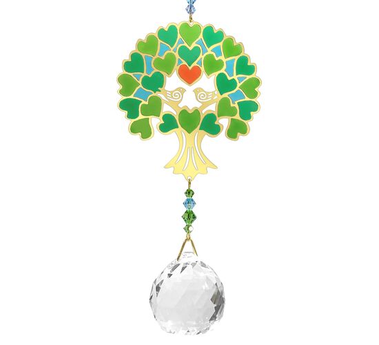 Cristal Feng Shui Árbol de la Vida Verde CR67