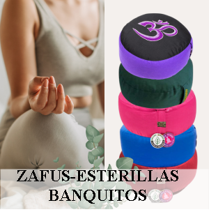 Cojines- Zafus - Banquitos- Productos  de Yoga.