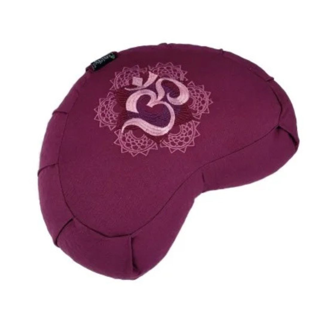 Zafu corazón OM  berenjena-3230-3