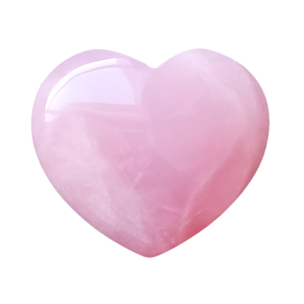 Corazón cuarzo rosa 065