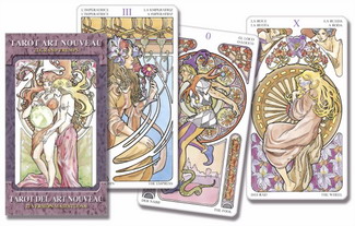 Cartas tarot Art Nouveau edición majestuosa (22 arcanos)