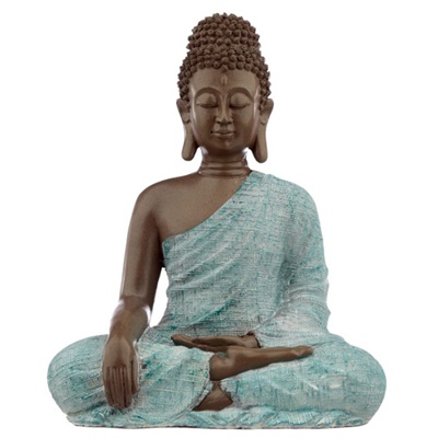 Figura Buda Tailandés Turquesa Amor