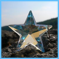Colgante Litios Estrella Alas del espíritu Santo-Azul cristalino