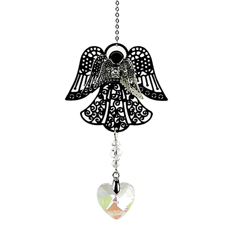 Ángel Feng Shui con corazón de Cristal-0180