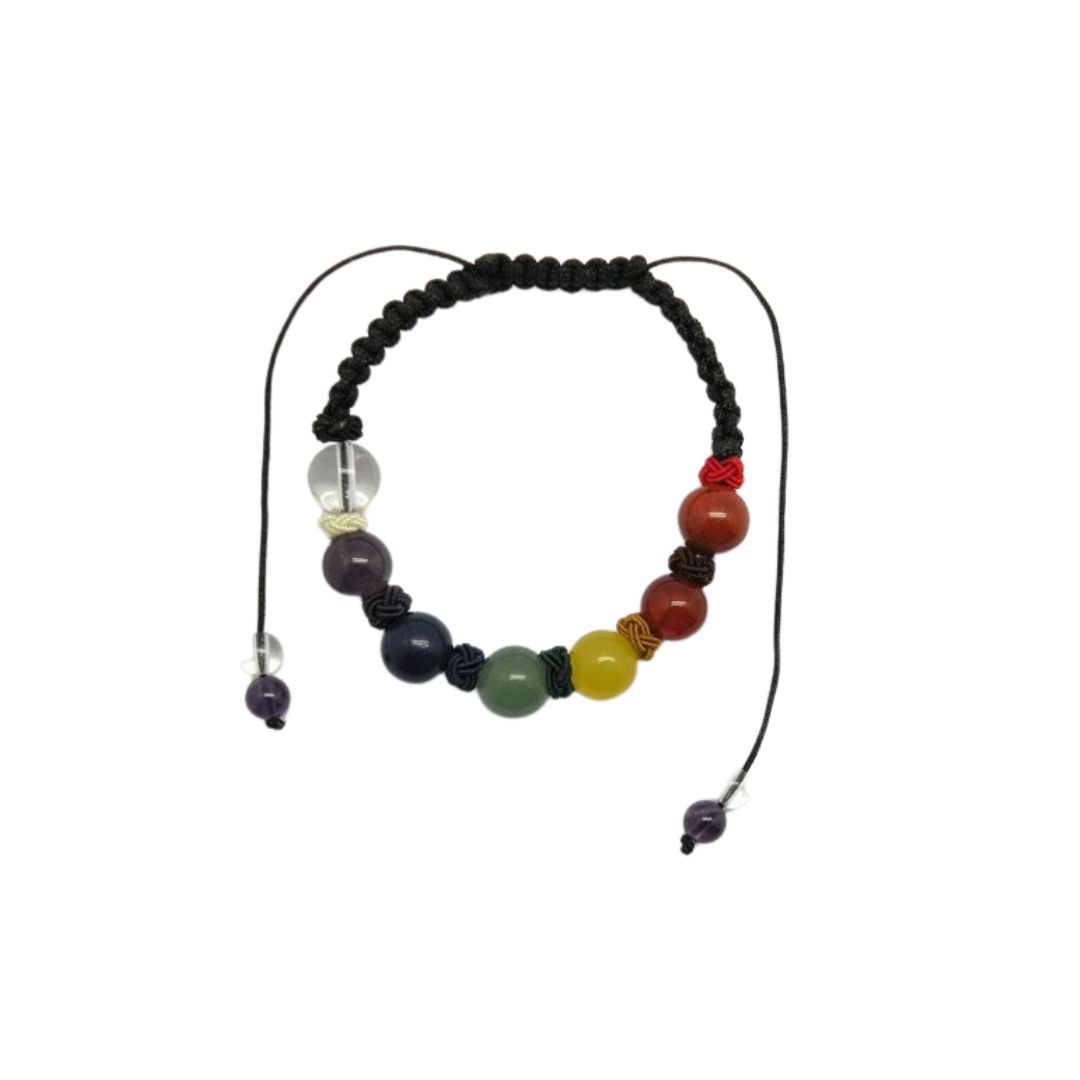 Pulsera bola macramé chakras 12077009