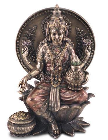 Figura Lakshmi sentada con aura - 57856