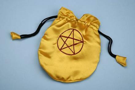 Bolsa para tarot pentagrama Oro. 356001301