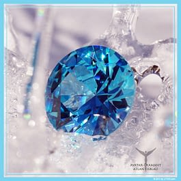 Diamante Litios avatar. Azul atlántico