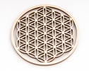 Flor de la Vida calada 9 cm - madera - EN-071