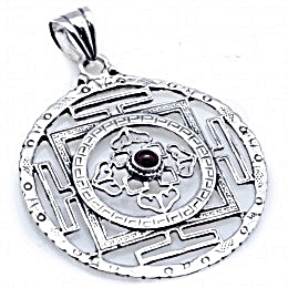 Colgante Sri Yantra plata-97000