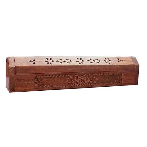 Incensario caja de madera  árbol de la Vida-17631