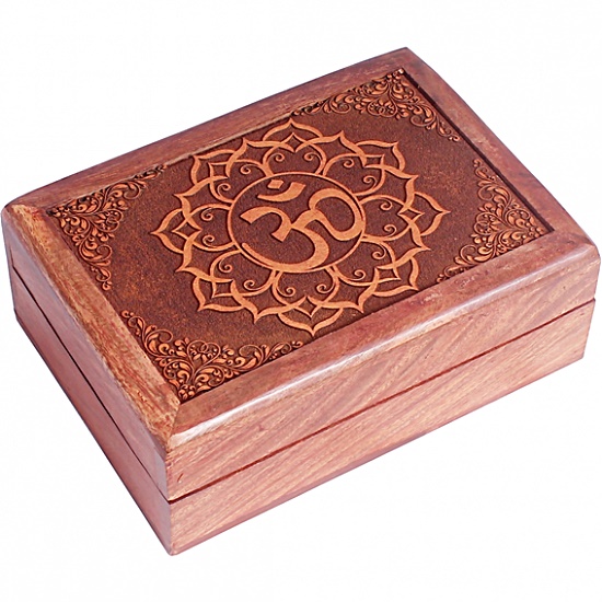 Caja de madera para tarot  Om-17627
