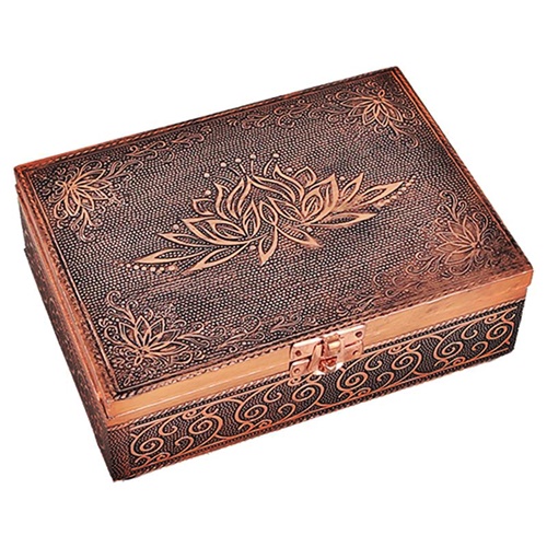 Caja para tarot loto-color cobre -17781