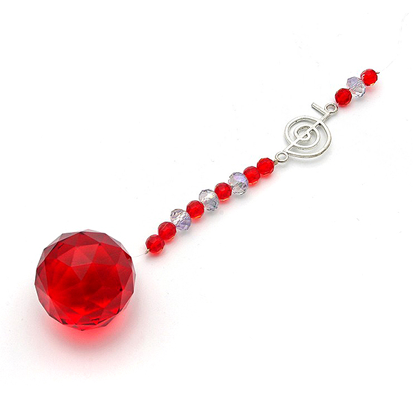 Bola feng shui rojo reiki 076