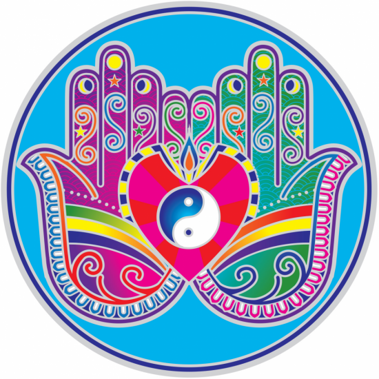 Adhesivo Healing Hands mandala-9656