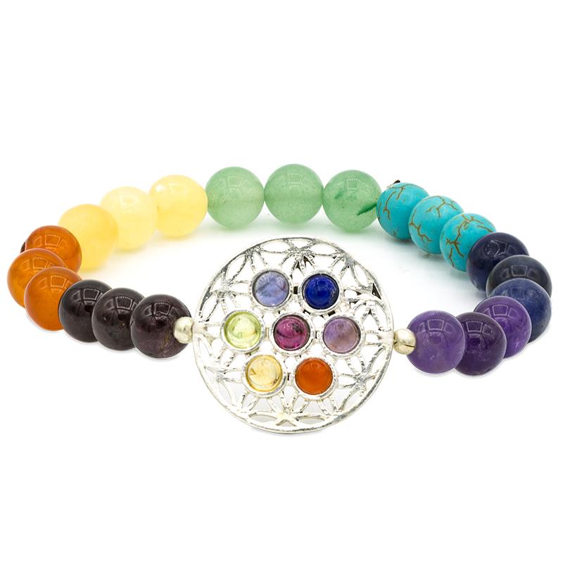 Pulsera Chakras con Flor de la Vida 78267