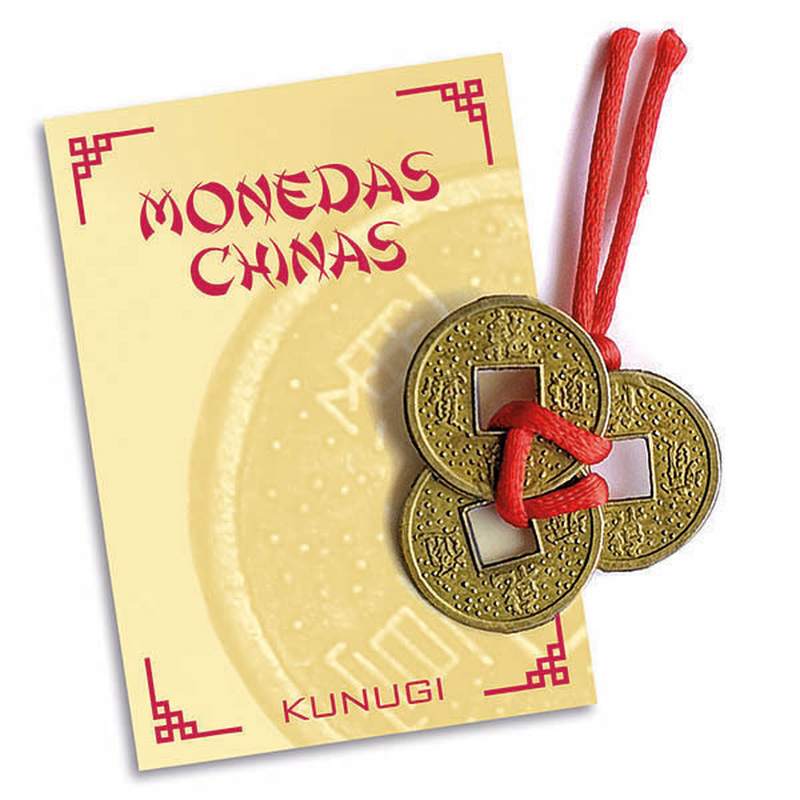 Monedas chinas Feng Shui, lazo rojo 0604000004