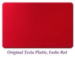 Placa de Nikola Tesla  energética - Roja