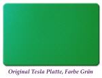 Placa de Nikola Tesla  energética Tesla- Verde.Flor de la vida
