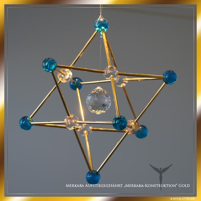 Estructura Merkaba Litios Dorado