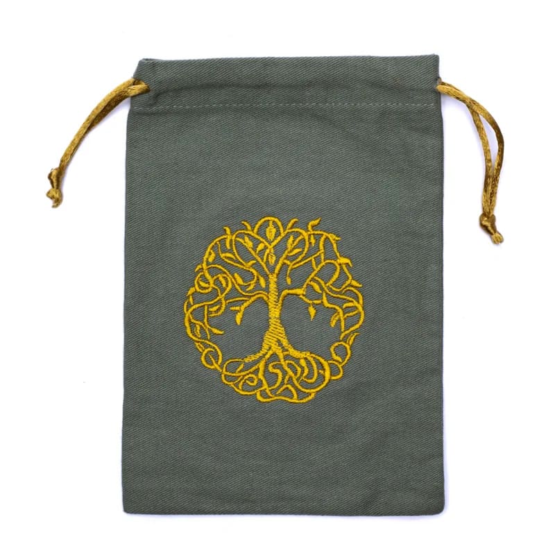 Bolsa algodón árbol de la vida verde 875