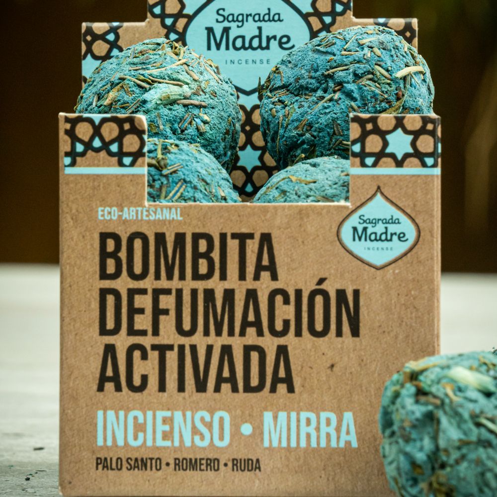 Bombita defumación activada Incienso y Mirra