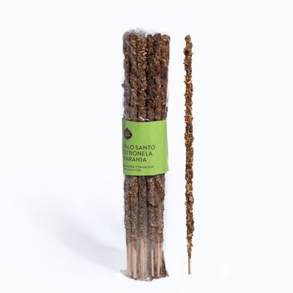 Incienso Sagrada Madre  Pack x 20 Palo Santo Citronella Naranja/416