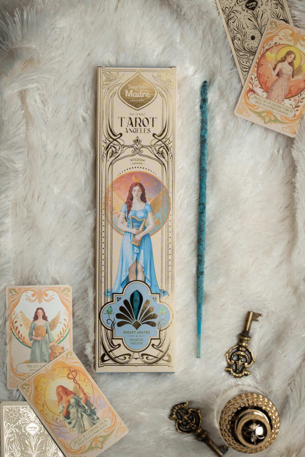 Incienso tarot Angeles Sabiduria-Hojas de Violeta (1545E)