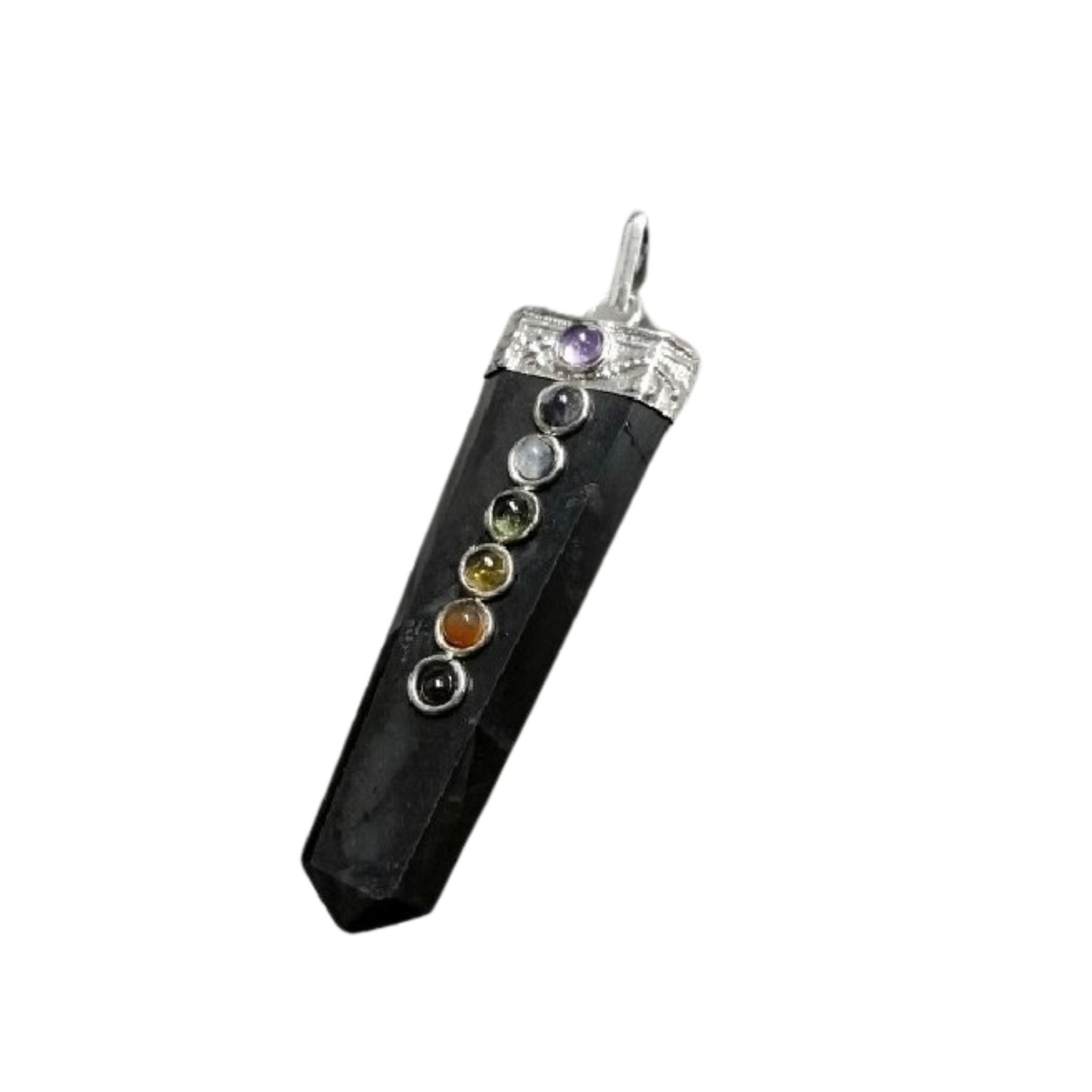 Colgante punta shungit chakra 1044CSHU