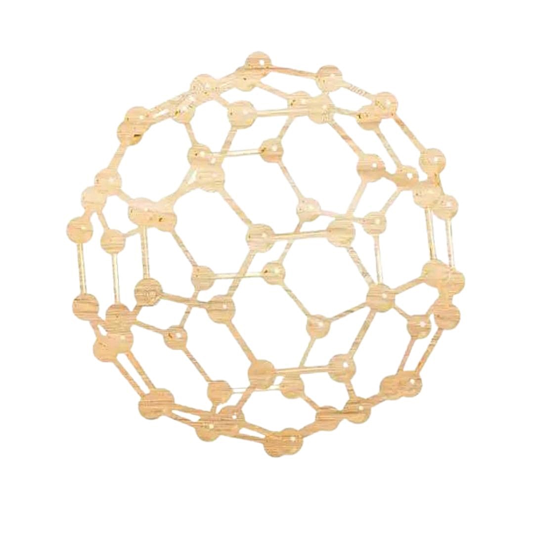 Fullerene madera natural 15cm