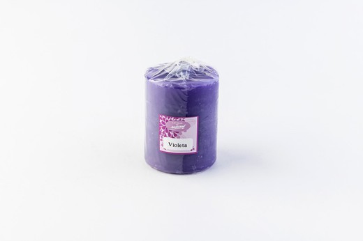 Velón aromático de violeta para paz y tranquilidad