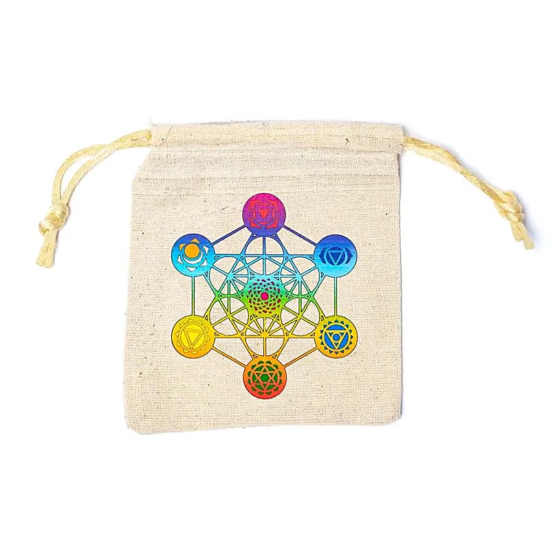 Bolsa de algodón cubo de Metatron 10x11cm -78354