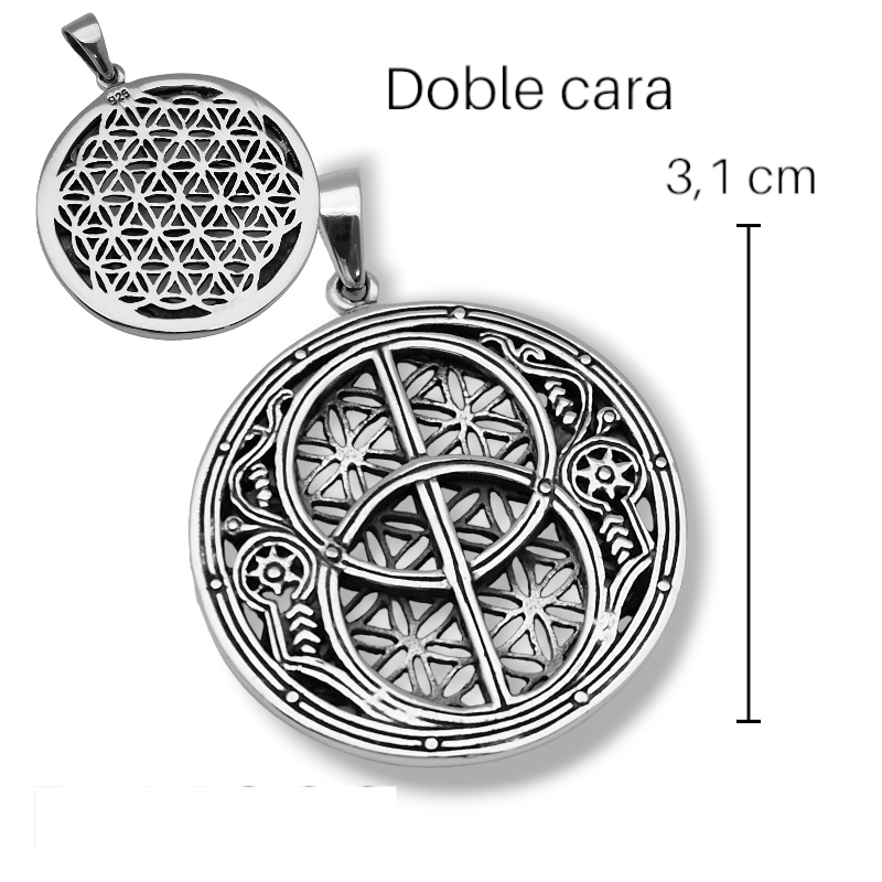 Colgante Vesica Piscis flor de la vida -14060