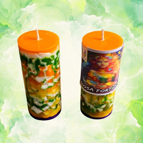 Vela Karisma Ritual de la Diosa Fortuna 14x6