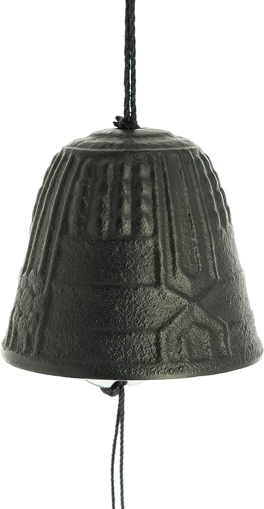 Campana Feng Shui Furin Iwachu Negra 4,5 cm MM27022BK