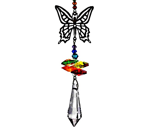 Colgante Feng Shui  de Cristal Hada Mariposa-: CR51