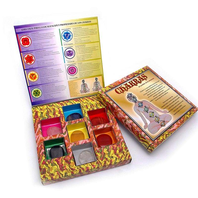 Juego de chakras. Caja cartón-021