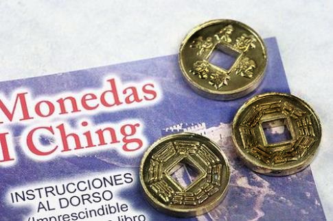 Monedas I Ching O.viejo 3 unidades. Con instrucciones 001111