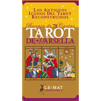 Tarot de Marsella. Baraja 78 cartas dorado. Tamaño standard