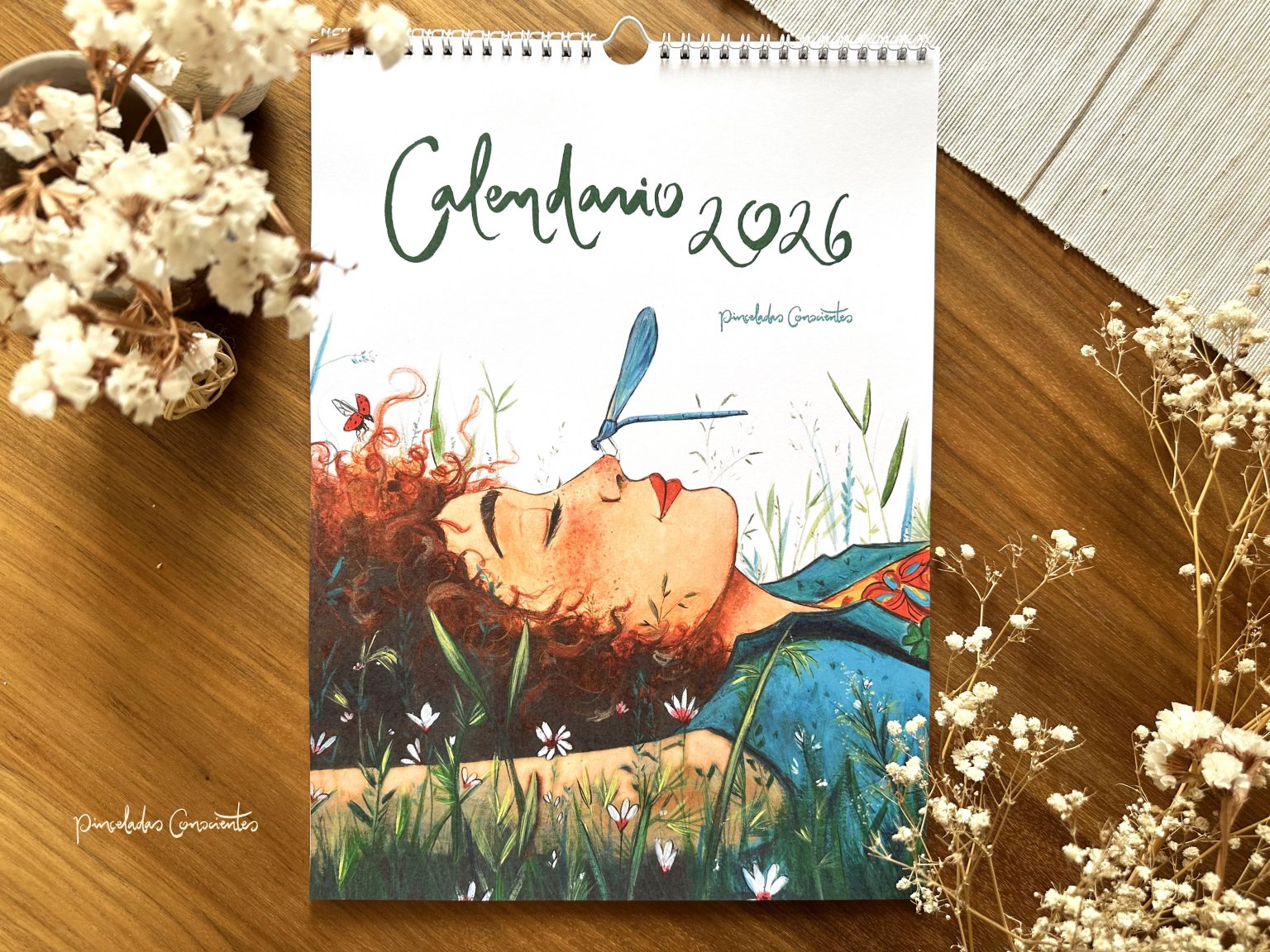 Calendario Pinceladas Conscientes 2026 Pared