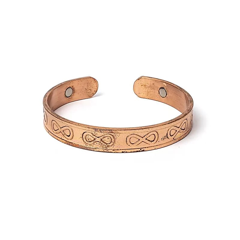 Pulsera magnética cobre símbolo infinito 2044