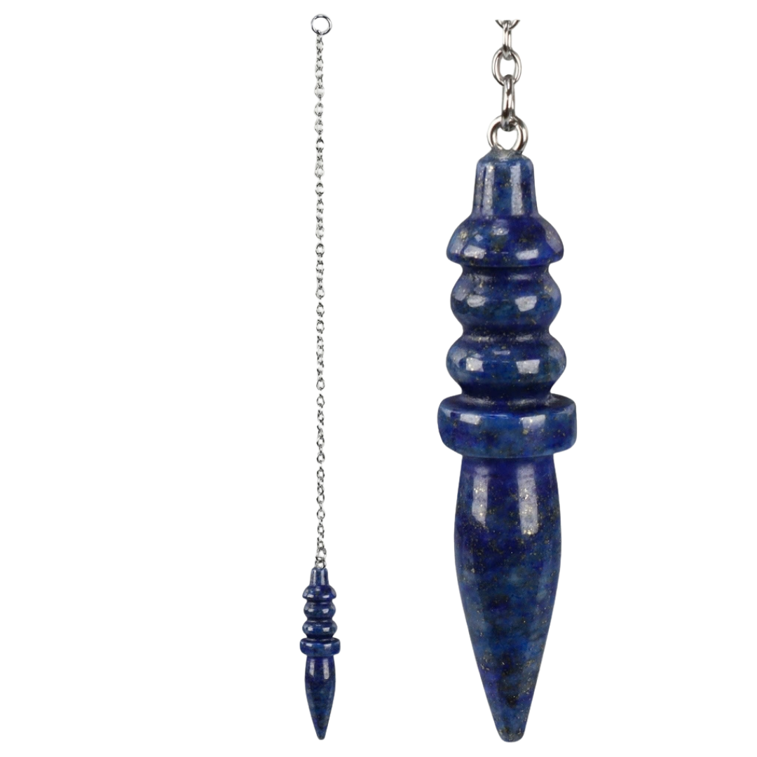 Péndulo egipcio Lapislazuli con cadena 8043