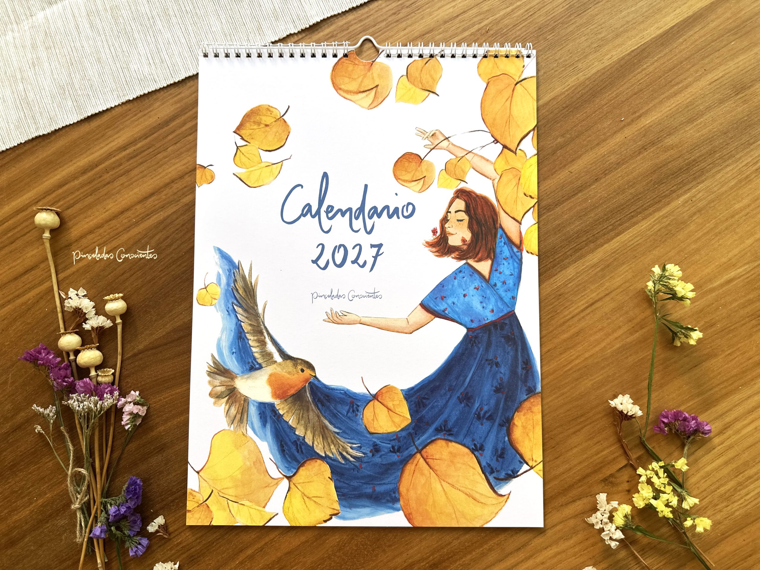 Calendario Pinceladas Conscientes de pared  2027